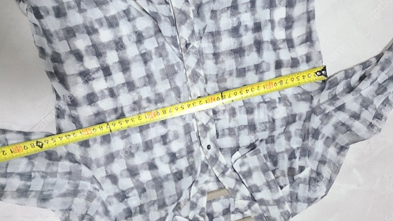 셔링 체크 블라우스? 치마?--5