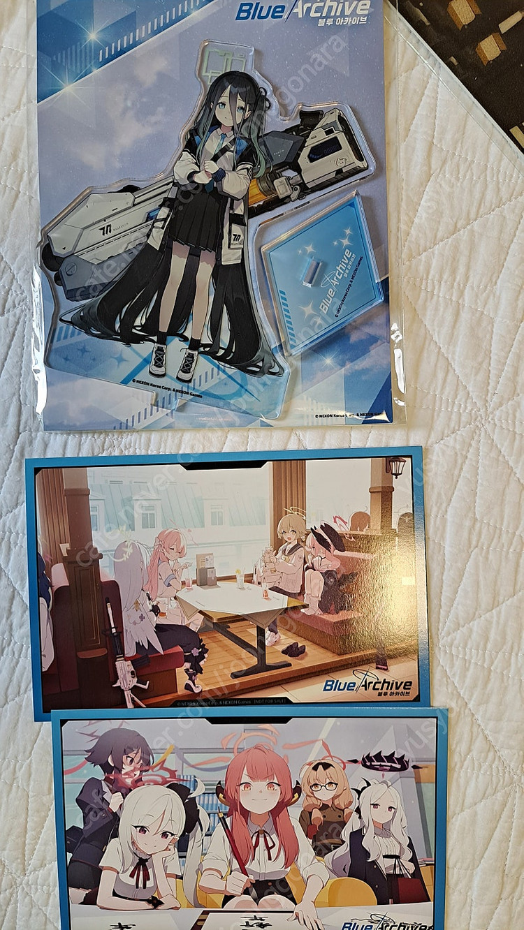 블루아카이브 첫 애니플러스 콜라보 3~4주차 한정메뉴 게임개발부 키링과 일러스트카드 특전, 아리스 아크릴 스탠드 이미지