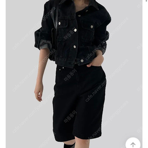 어텀 하프 블랙진 m