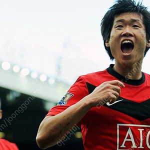2009-10 맨체스터 유나이티드 맨유 홈 박지성 EPL 리그 풀마킹 저지 유니폼 / XL