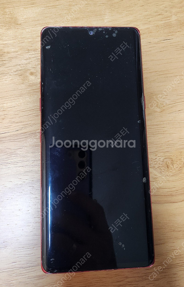 LG 벨벳 공기계+미사용 폰케이스2개(파손, 작동정상)--0
