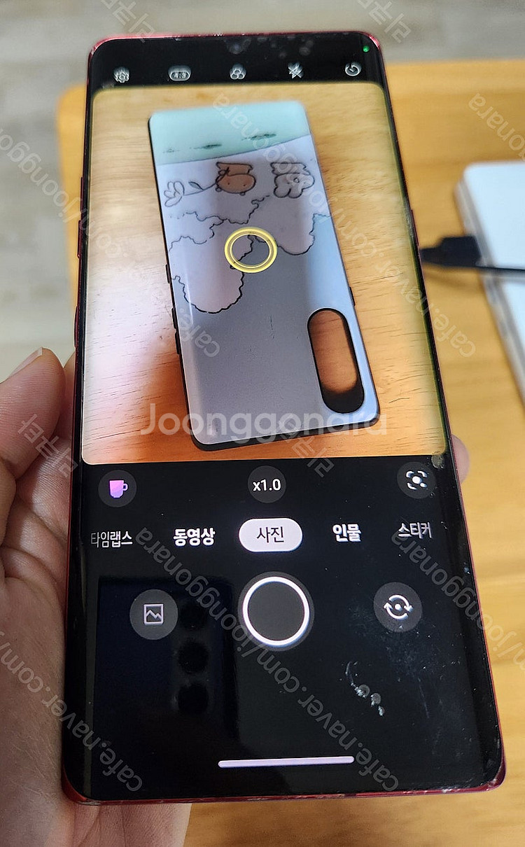 LG 벨벳 공기계+미사용 폰케이스2개(파손, 작동정상)--2