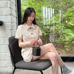 [새상품] 수지 모에 moee 제작 자체제작 트위드 점프수트