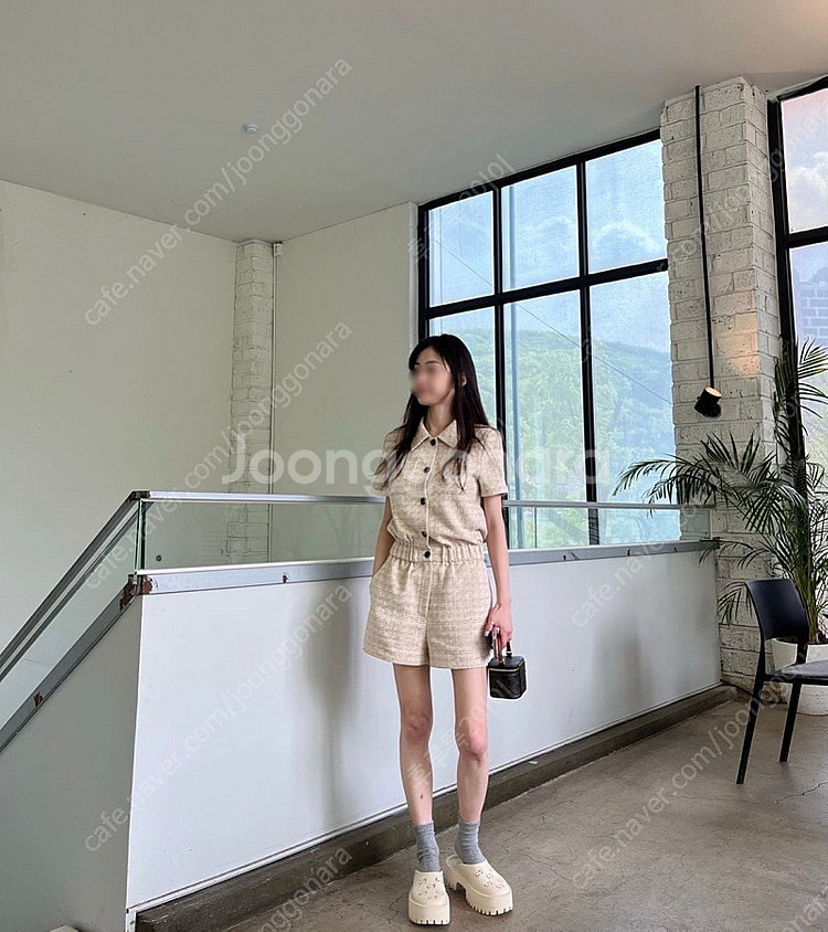 [새상품] 수지 모에 moee 제작 자체제작 트위드 점...--4