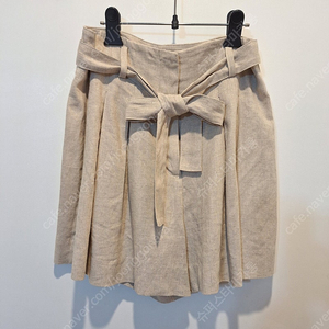 자라 ZARA 여성 리본 린넨 반바지