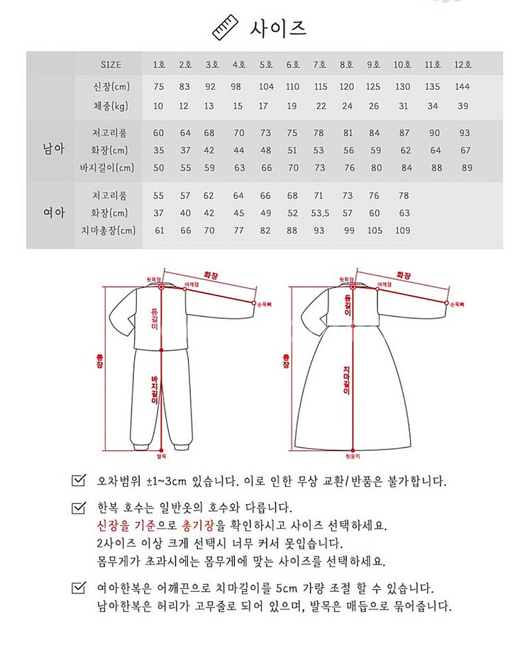 (새상품) 여아 아동 한복 6호--3