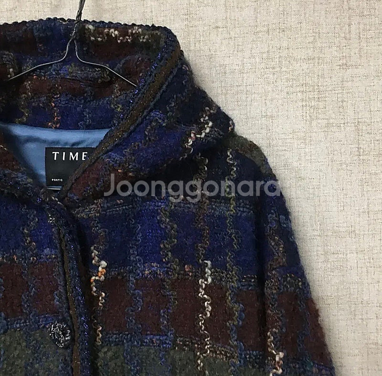 TIME 타임 21fw 패치 부클레 후드 자켓 55--3