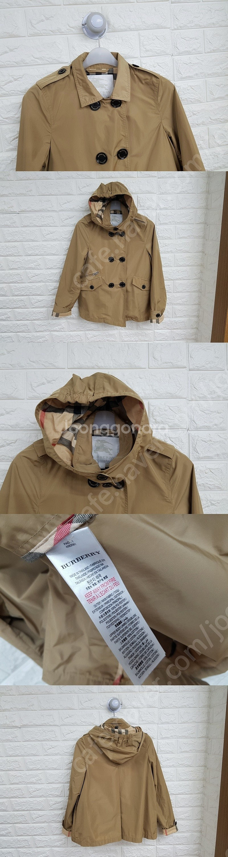 버버리 가을 코트 키즈 10Y 140CM (하프 트렌치...--1