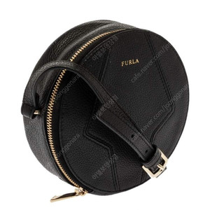 FURLA 훌라 블랙 레더 라운드 미니 크로스백 크로스바디 백 가방