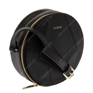 FURLA 훌라 블랙 레더 라운드 미니 크로스백 크로스바디 백 가방