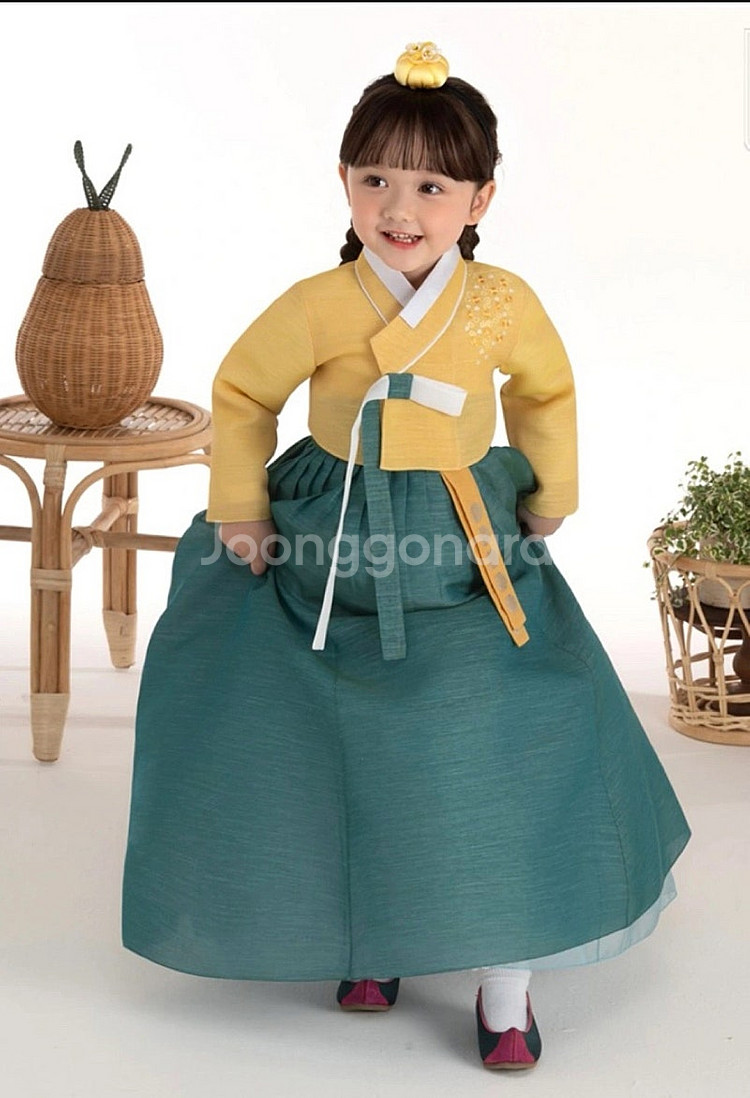 (새상품) 여아 아동 한복 5호--0