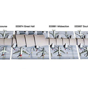 1:500 Herpa Airport LA공항 카드보드 모델 세트