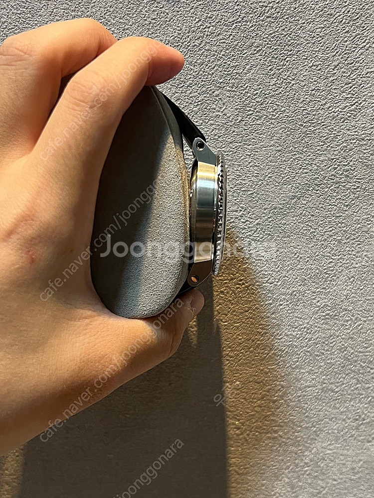 오리스 애커스 딥블루 43.5mm 러버+정품 가죽밴드등--5