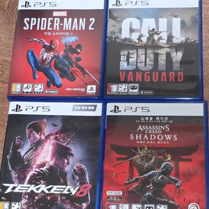 PS5게임 스파이더맨2/철권8/뱅가드/쉐도우 판매(서울)