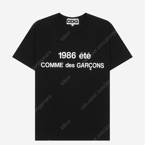 CDG 1986 꼼데가르송 반팔 티셔츠 블랙 XL / 꼼데가르송 반팔티