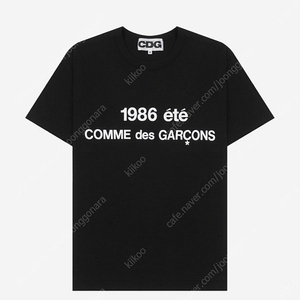 CDG 1986 꼼데가르송 반팔 티셔츠 블랙 XL / 꼼데가르송 반팔티