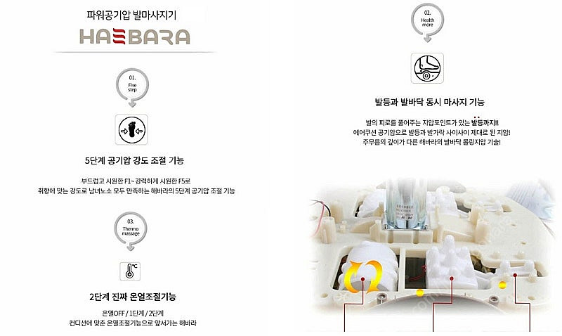 해바라 발 안마기 마사지기 CWI-MA-FOOT7--5