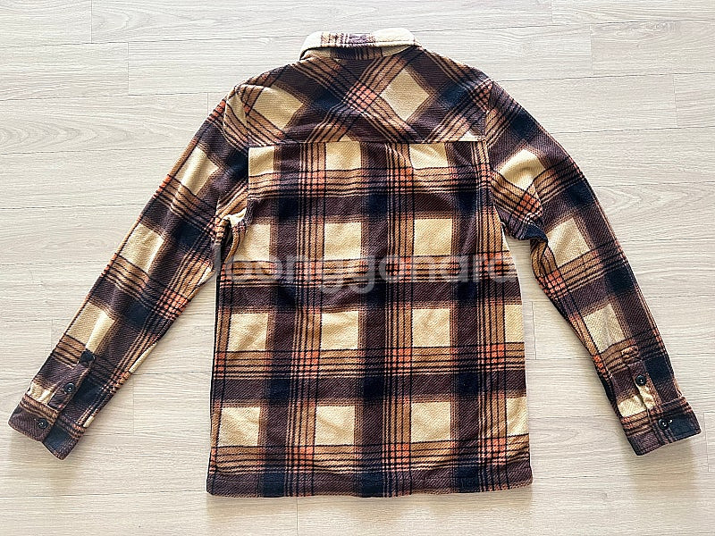 써리투 후리스 체크남방--1