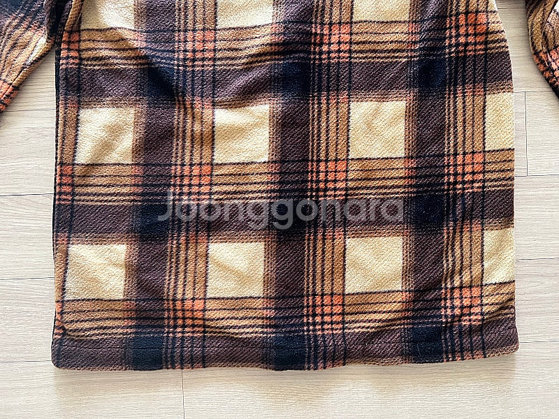 써리투 후리스 체크남방--3