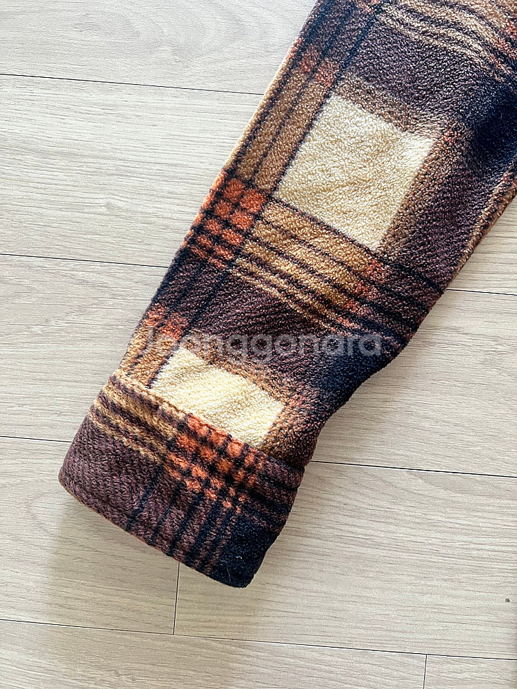 써리투 후리스 체크남방--4