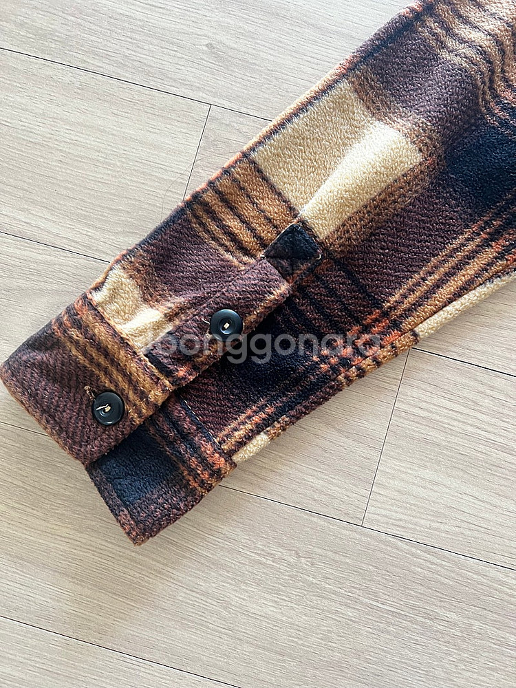 써리투 후리스 체크남방--5