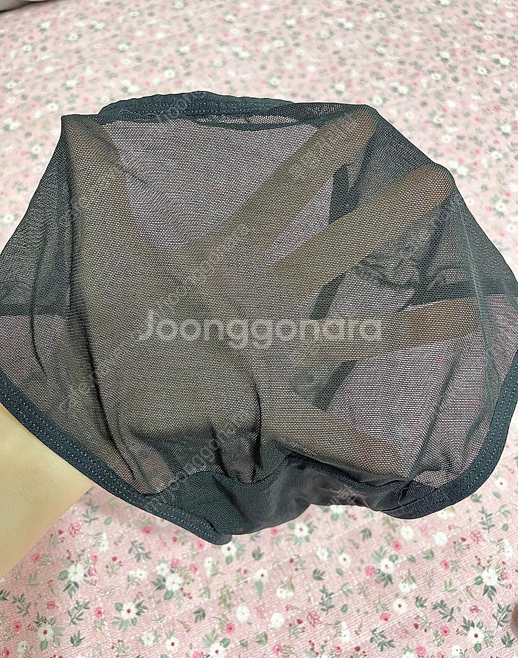 앞오픈 섹시 망사 여성 속옷/시스루/끈장식--6