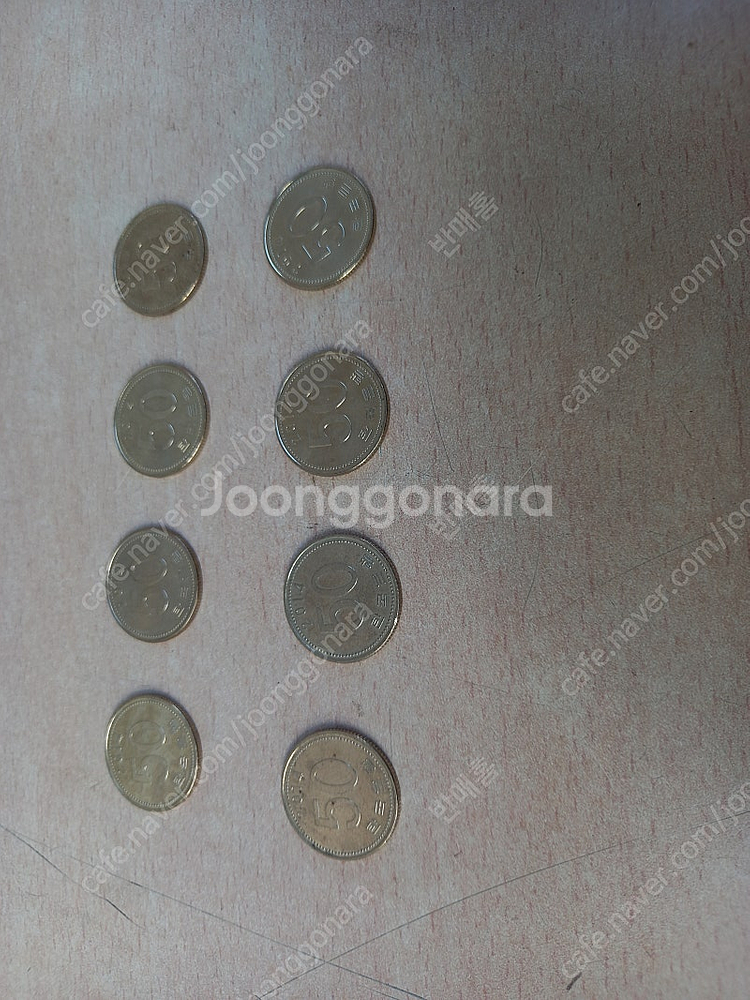 2014년 50원 동전 8개--1