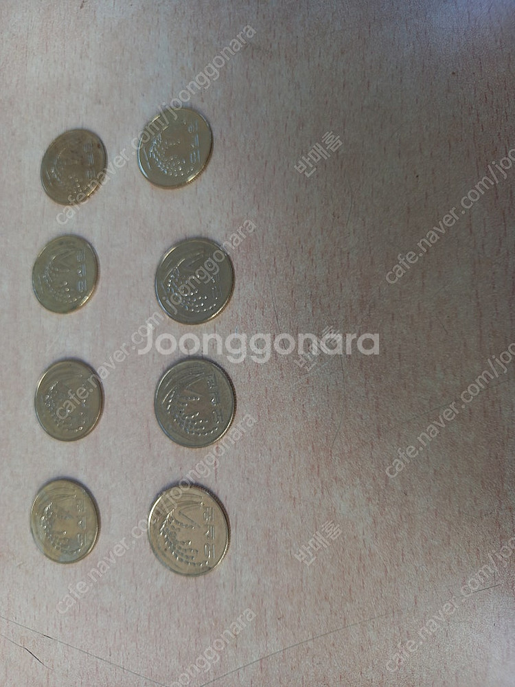 2014년 50원 동전 8개--2