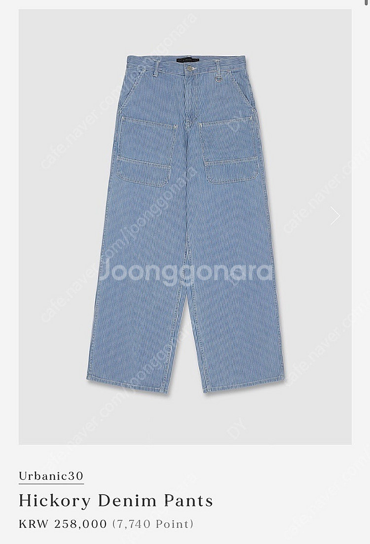 얼바닉30 히코리 데님팬츠 S hickory denim...--0