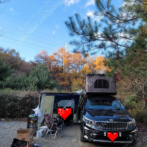 (높이2미터)와일드 오버랜드 같은 선루프 통과형 오토하임 저상 루프탑텐트+저상루프렉바스켓+어닝+어닝텐트+우레탄어닝룸 모두 포함 판매합니다.
