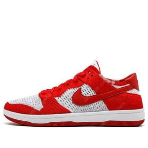 Nike Dunk Low Flyknit University Red Wolf Grey 덩크 로우 플라이니트 290mm