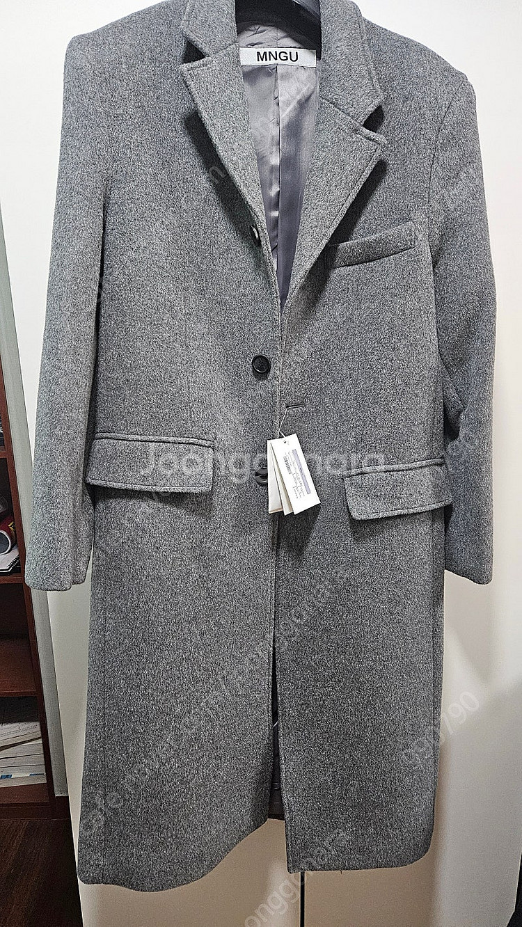 MNGU 밍구 22fw 체스터필드 코트 그레이 S사이즈--0
