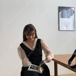 프롬비기닝 오간자 블라우스 + 원피스