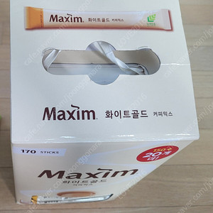 개봉상품/맥심 화이트커피 170개 24,100원 팝니다.