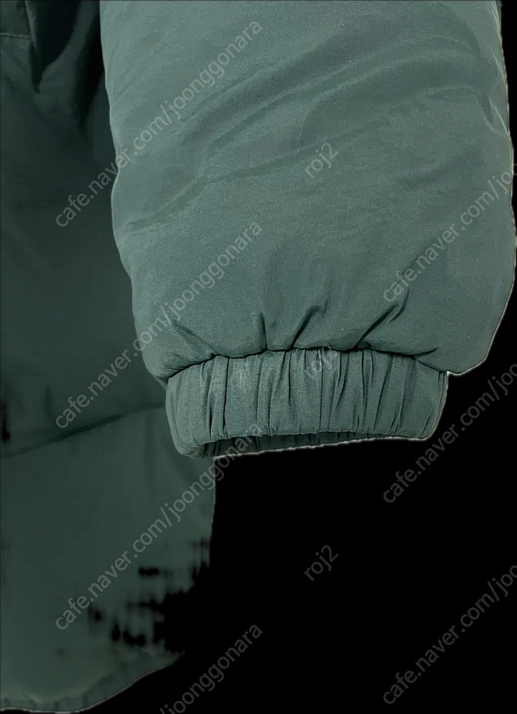 [L] STU 22FW 덕 다운 숏 자켓 그린 패딩 STU OFFICE 이미지