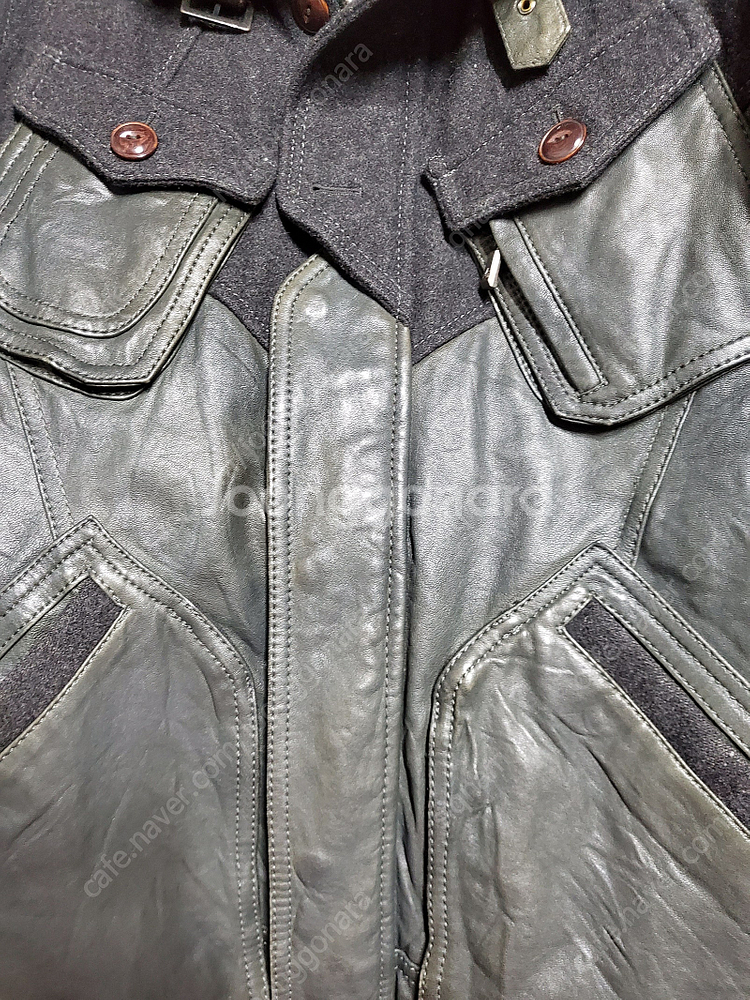 단 하루만] 정품 ANDZ 앤드지 천연 양가죽 울 배색 자켓--2