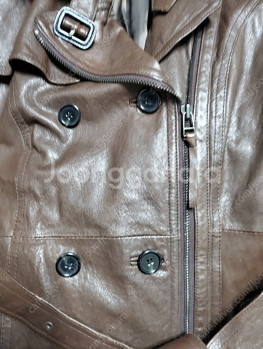 단 하루만] 정품 LONE 론 프리미엄 골드라벨 양가죽 트렌치 코트--2