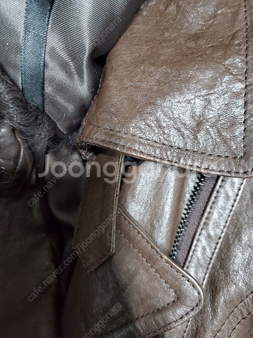 단 하루만] 정품 LONE 론 프리미엄 골드라벨 양가죽 트렌치 코트--5