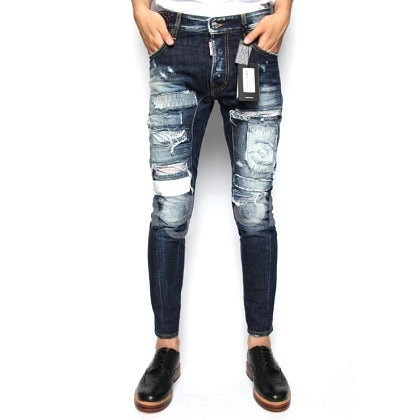 디스퀘어드2 디스 덧댐 패치 타이디바이커 44 디퀘2 남성청바지 발망 필립플레인 디젤 돌체앤가바나 구찌 명품청바지 ...--0