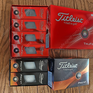 새제품: 타이틀리스트 골프공 트루필12구+pro v1 6구(일괄 택포 50000원)
