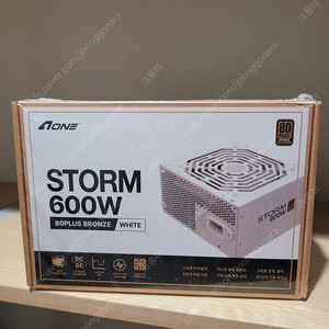 [무료배송/새상품] AONE STORM 600W 80PLUS브론즈 화이트 파워