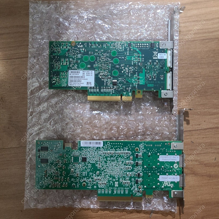 에뮬랙스 듀얼 10G SFP+ 와 멜라녹스 40G 랜카--2