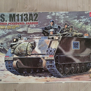 고전프라 아카데미과학 1/35 스케일 전후좌우 모터동력(모터라이즈) M113A2 장갑차, M163A1/2 장갑차, 메탈기어박스 등