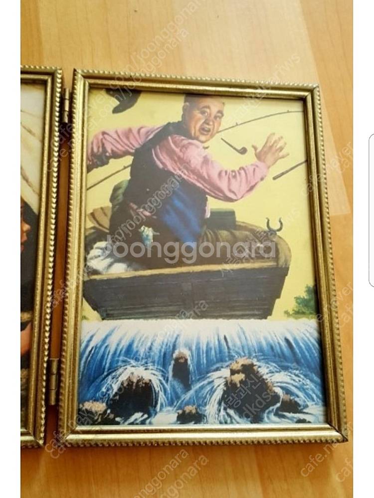 앤틱 브라스 3면 프레임--1