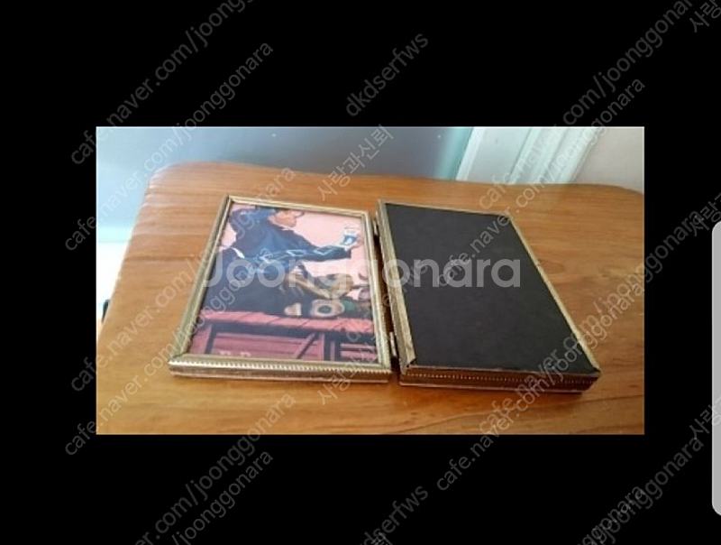 앤틱 브라스 3면 프레임--4