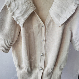 한섬팸셀 랑방 진주단추 가디건