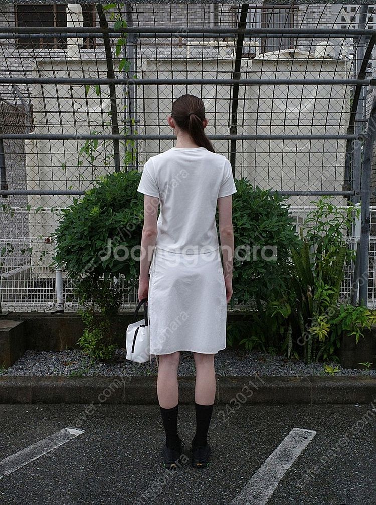 로우클래식 오가닉 실켓 Lc 미니 티셔츠 화이트 새제품...--2