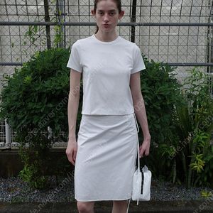 로우클래식 오가닉 실켓 Lc 미니 티셔츠 화이트 새제품 판매 ORGANIC SILKET Lc MINI T-SHIRT WHITE
