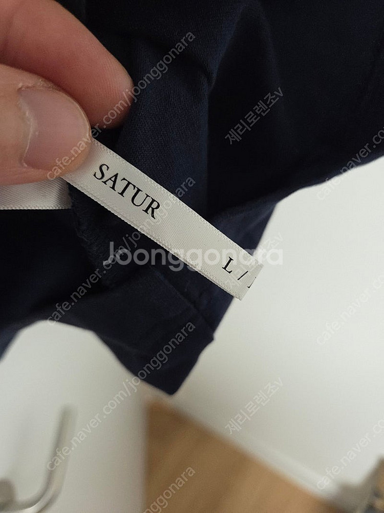 세터 Satur 로고 자수 보야지 반팔티셔츠 네이비핑크...--7