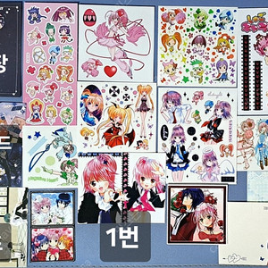 세트)캐릭캐릭체인지 다꾸 굿즈 (애니인스,스티커,메모지,카드 등)